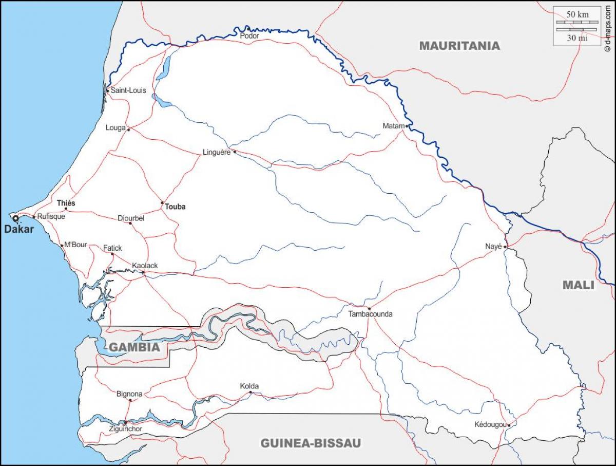 map of touba Senegal