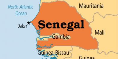 Map of dakar Senegal